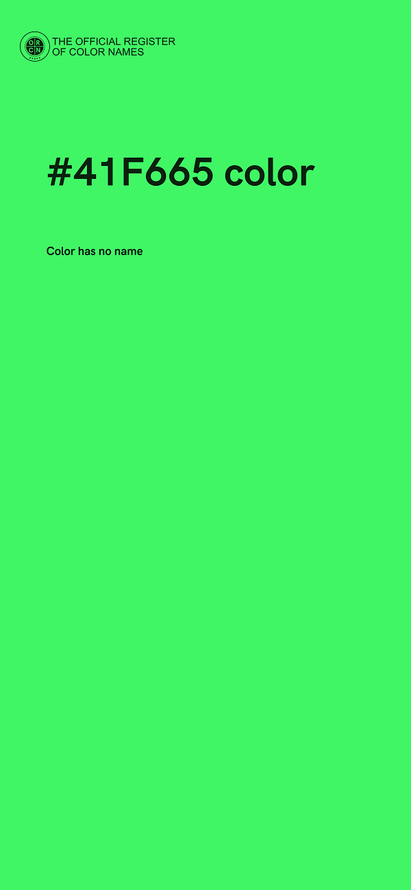 #41F665 color image