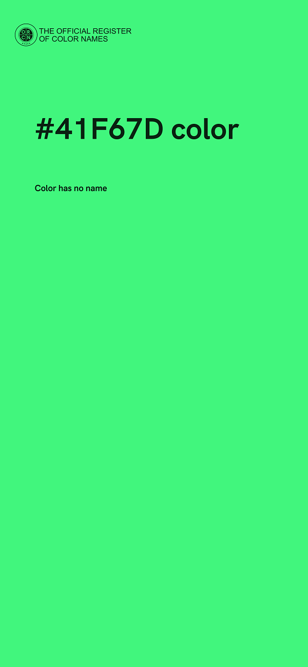 #41F67D color image