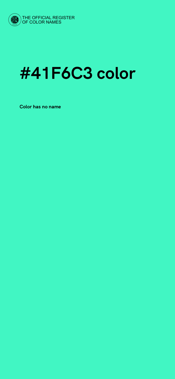 #41F6C3 color image