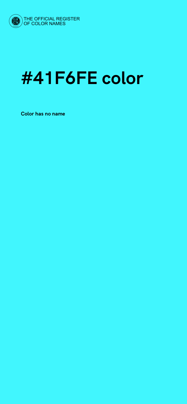 #41F6FE color image