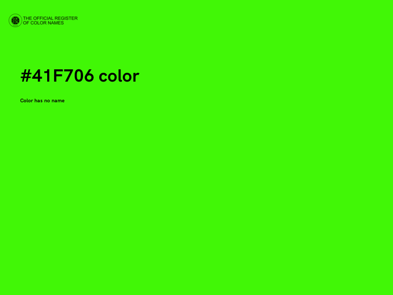 #41F706 color image