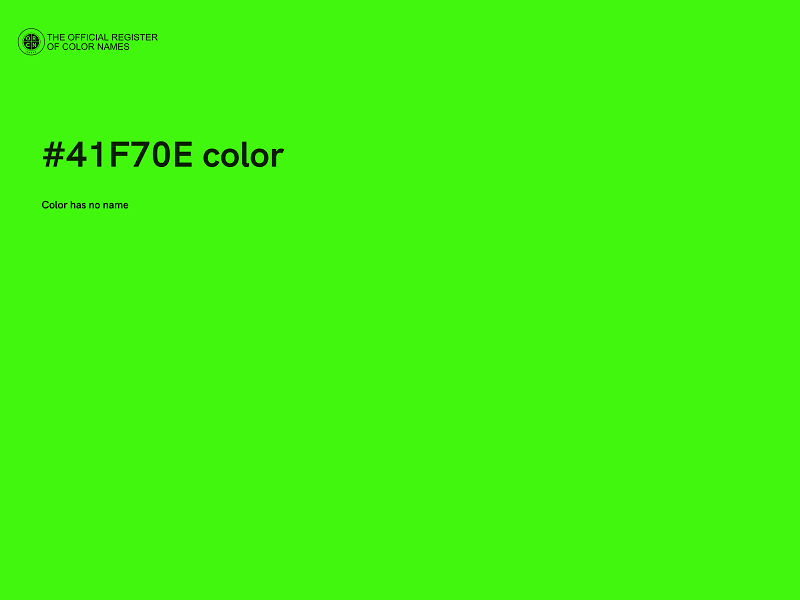 #41F70E color image