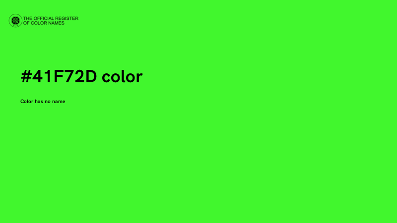 #41F72D color image