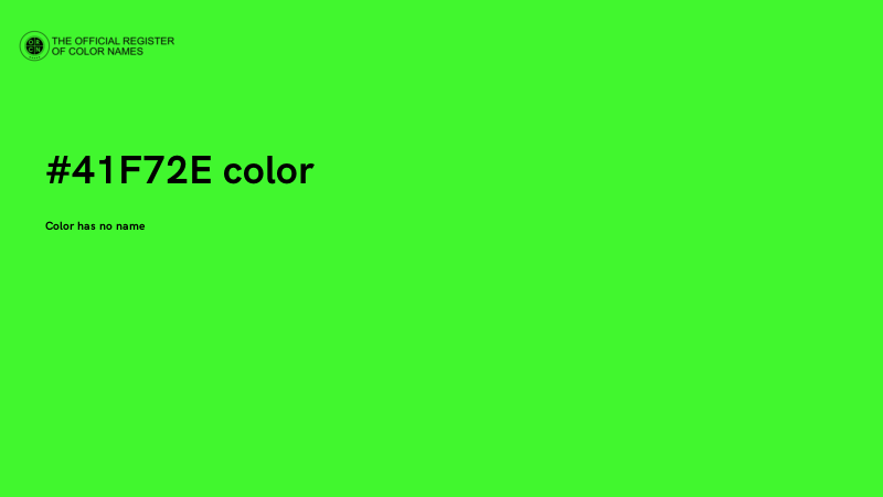 #41F72E color image