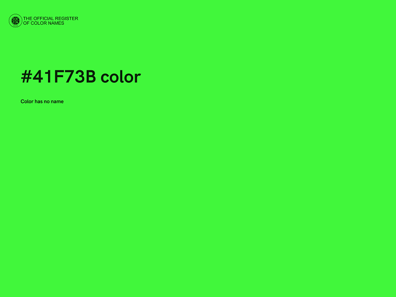 #41F73B color image