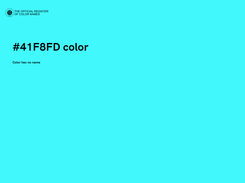 #41F8FD color image