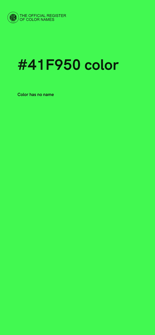 #41F950 color image