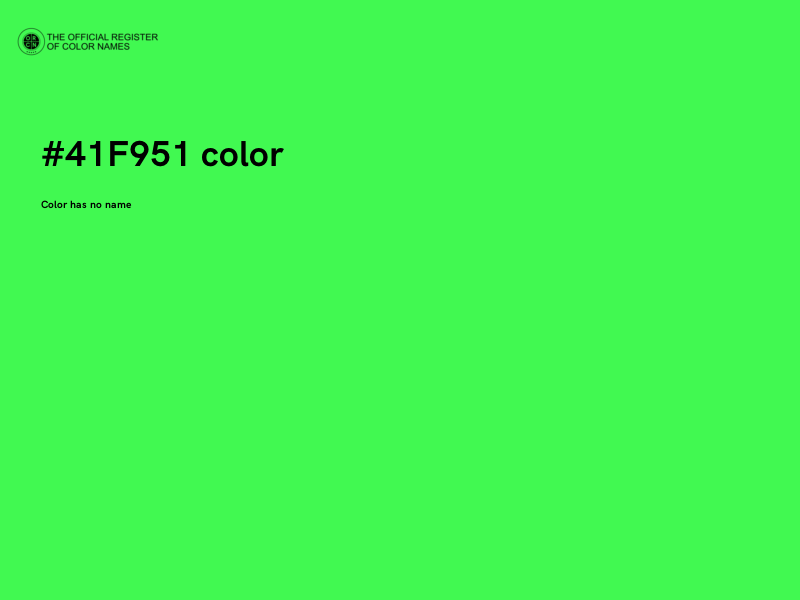 #41F951 color image