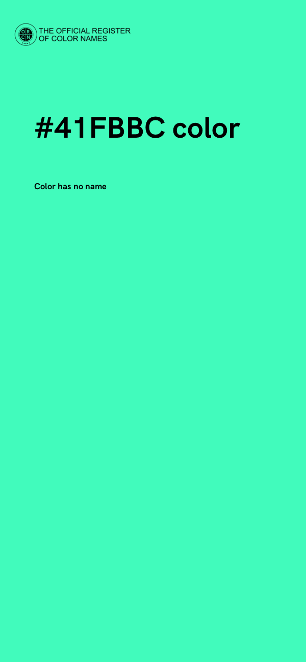 #41FBBC color image