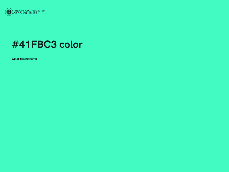 #41FBC3 color image