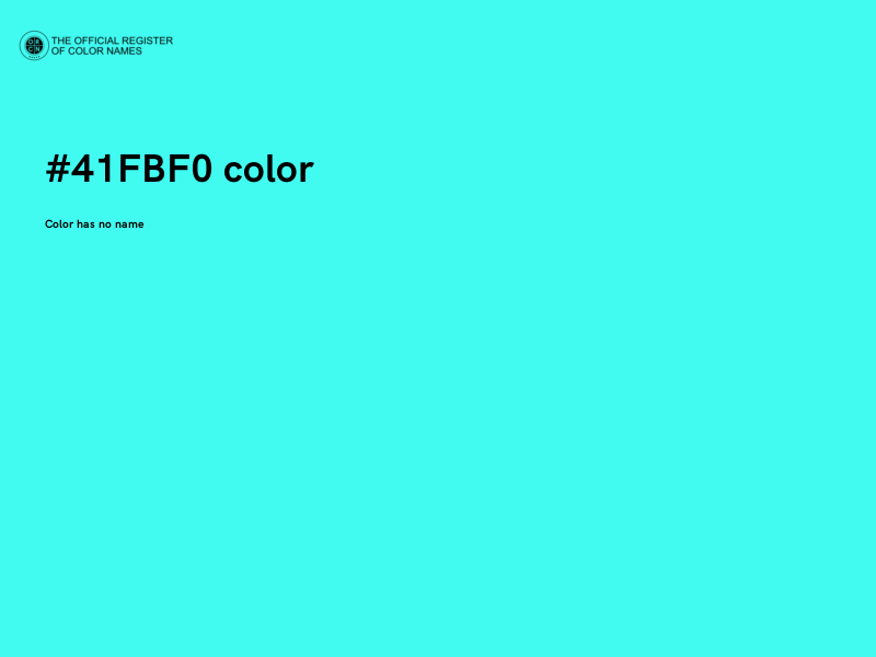 #41FBF0 color image