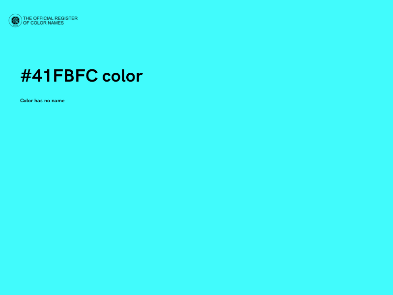 #41FBFC color image