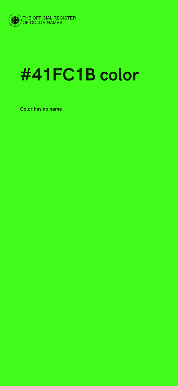 #41FC1B color image
