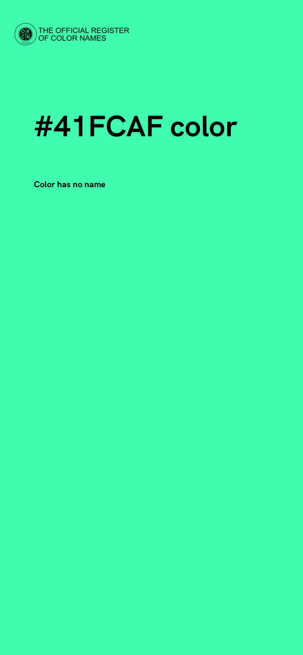 #41FCAF color image