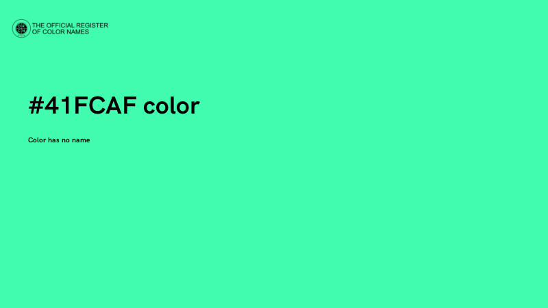 #41FCAF color image