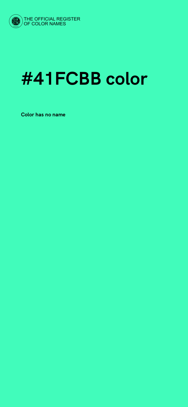 #41FCBB color image
