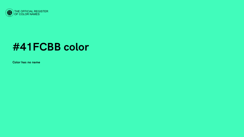 #41FCBB color image