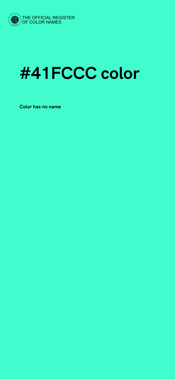 #41FCCC color image
