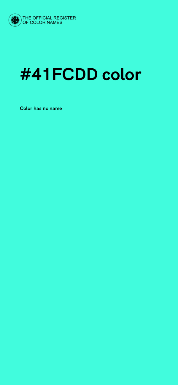 #41FCDD color image