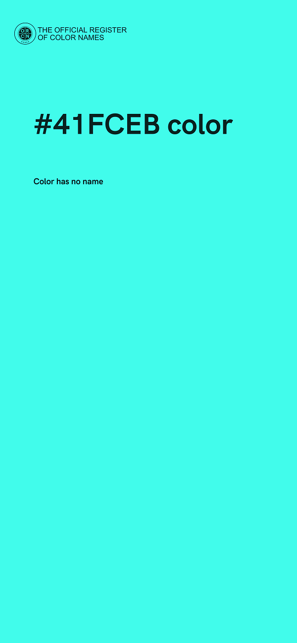 #41FCEB color image