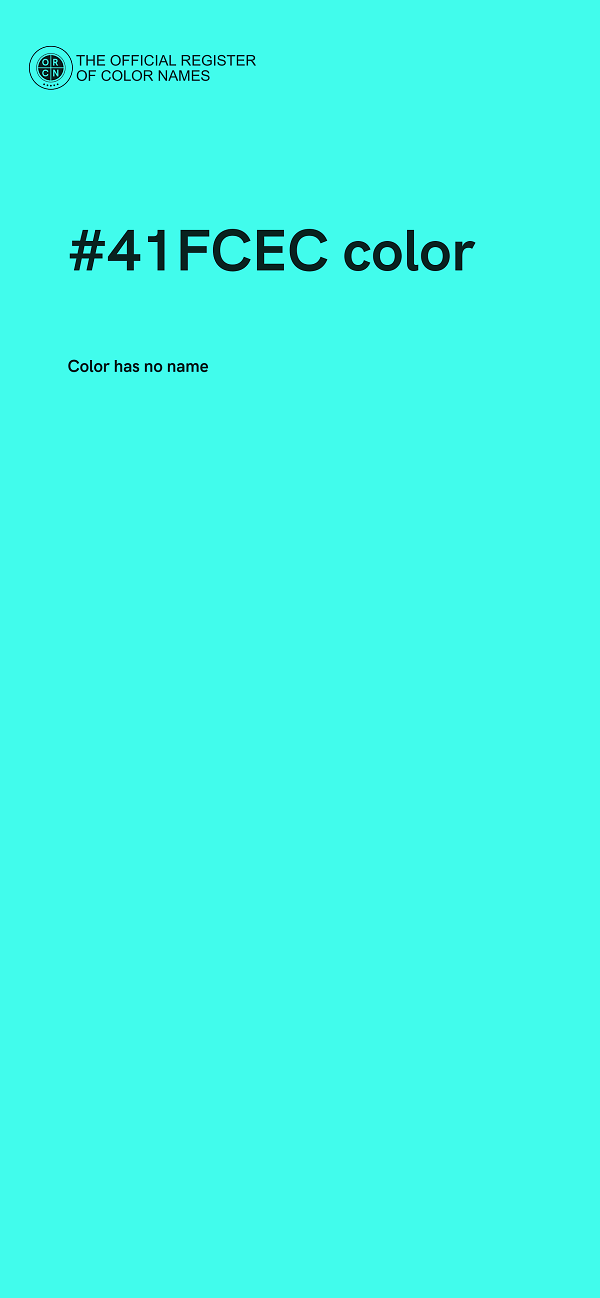 #41FCEC color image