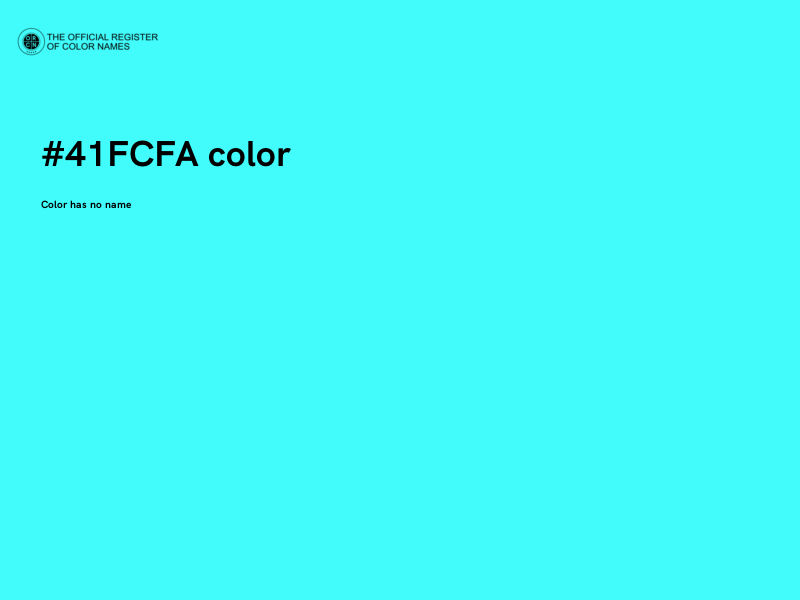 #41FCFA color image