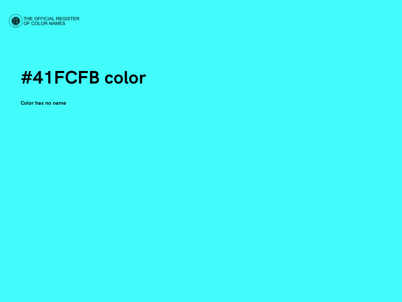 #41FCFB color image
