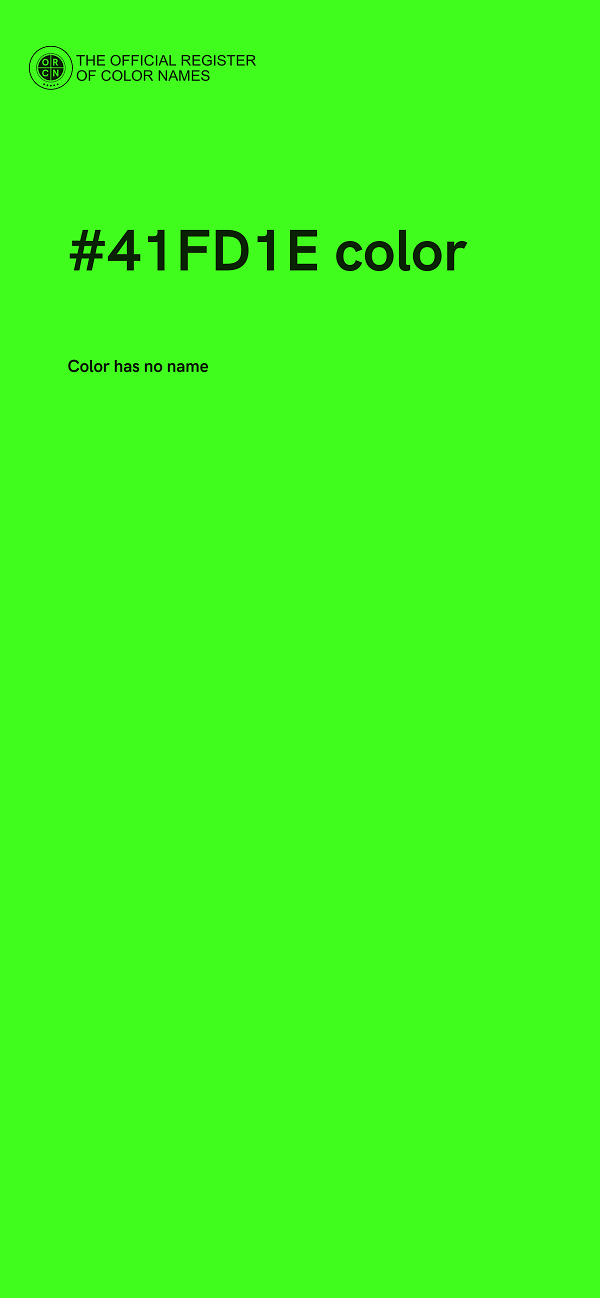 #41FD1E color image