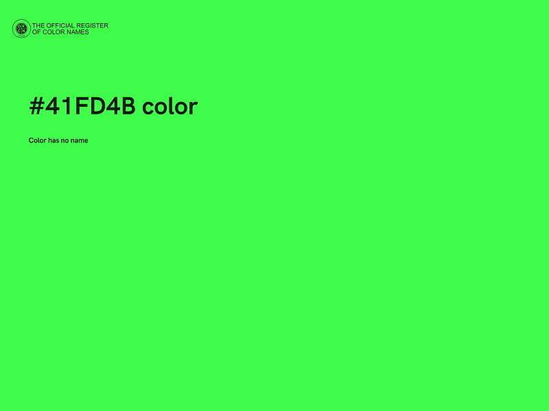 #41FD4B color image