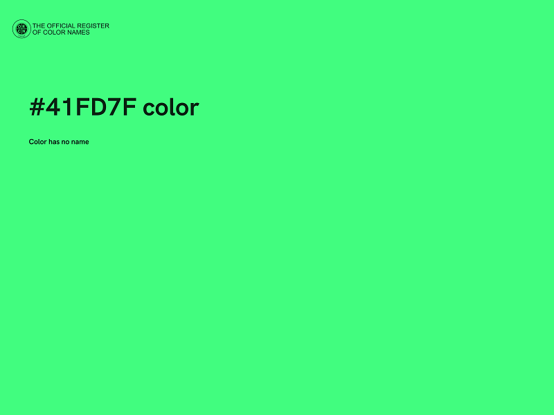 #41FD7F color image