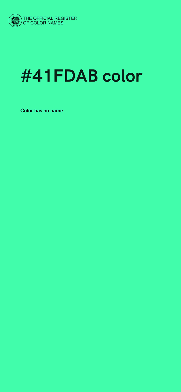 #41FDAB color image
