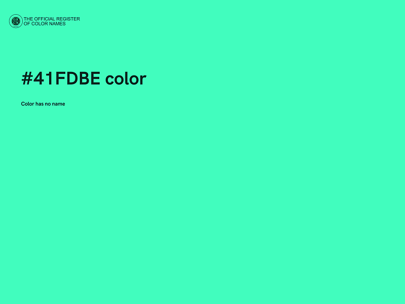 #41FDBE color image