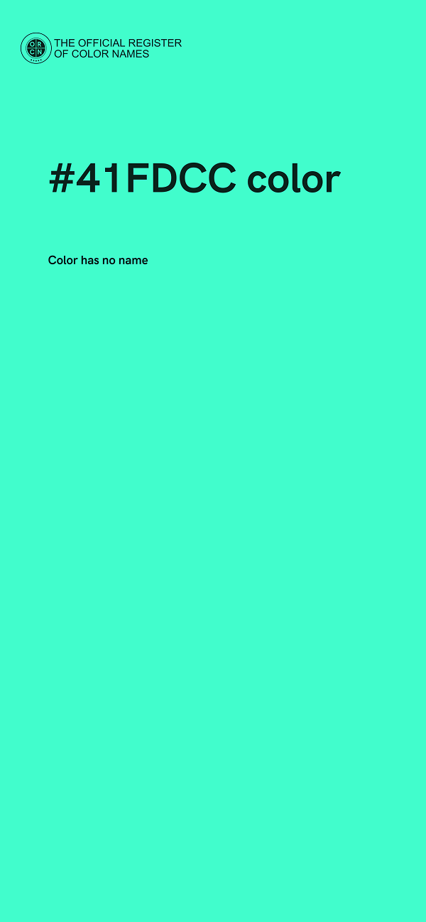 #41FDCC color image