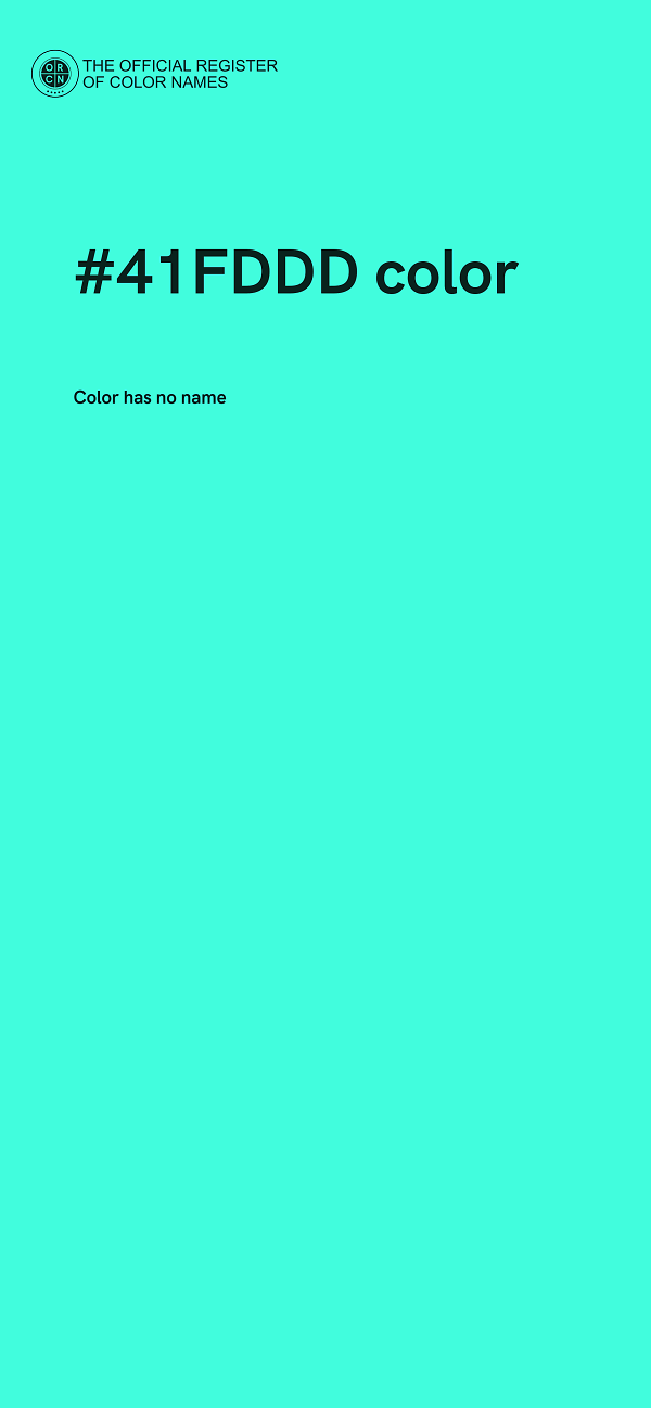 #41FDDD color image