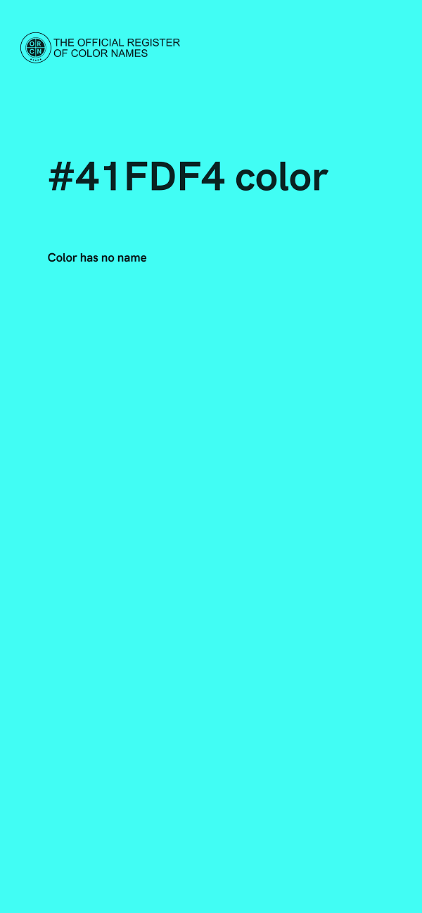 #41FDF4 color image