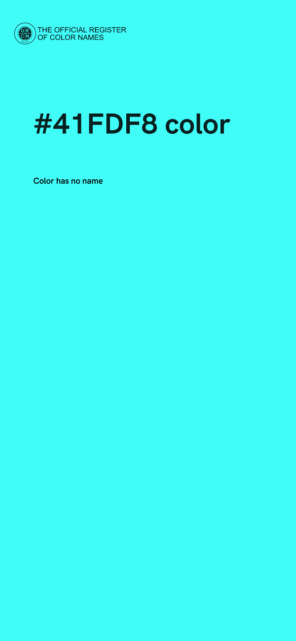 #41FDF8 color image