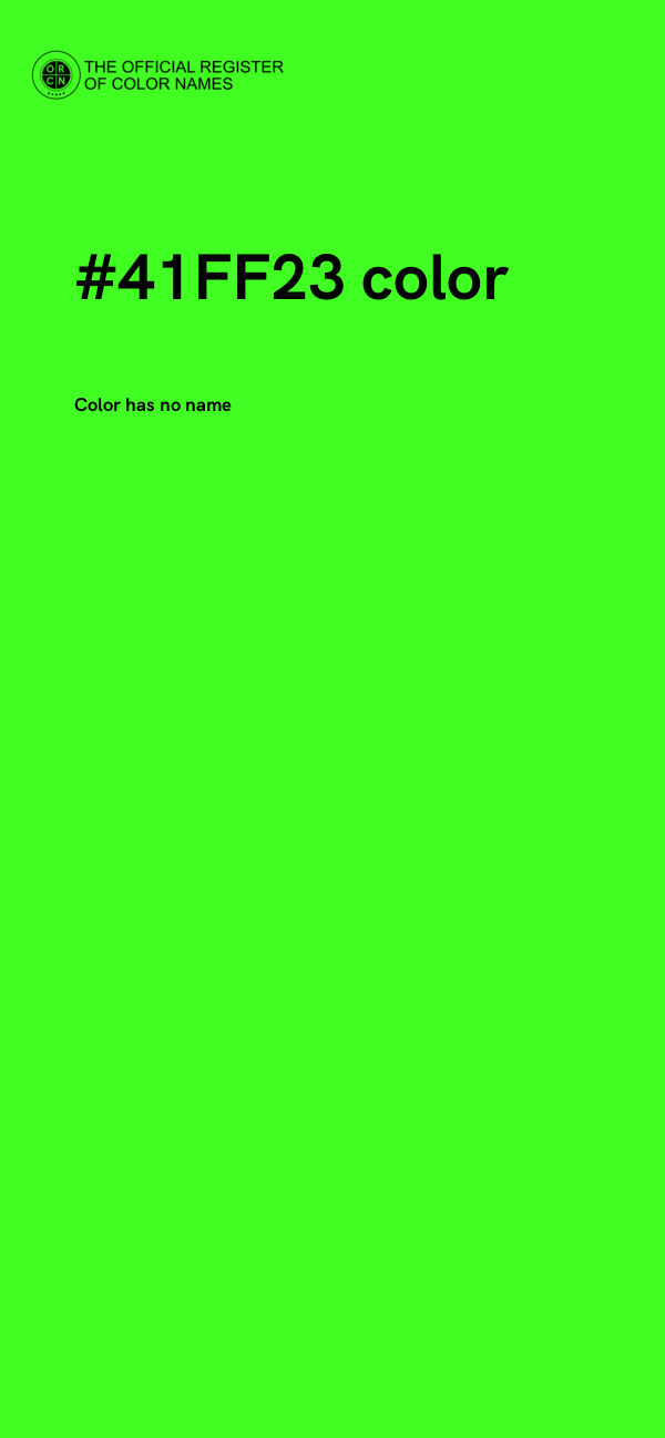 #41FF23 color image