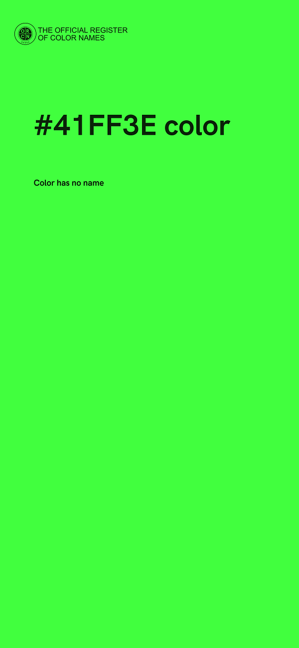 #41FF3E color image