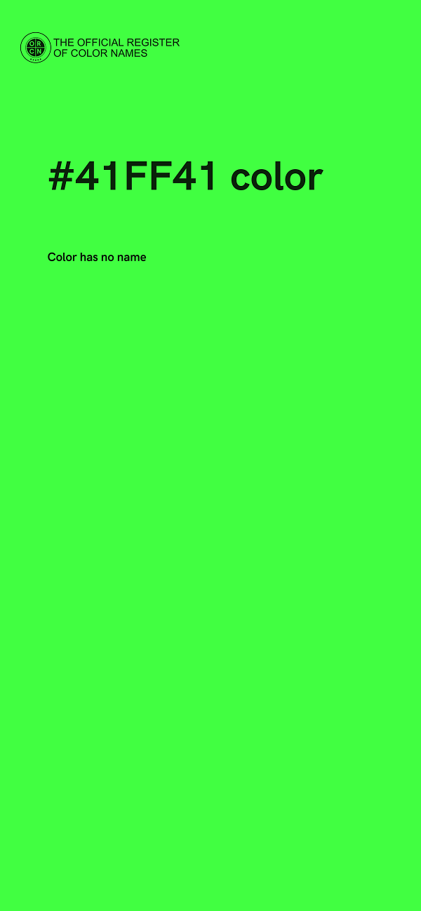 #41FF41 color image