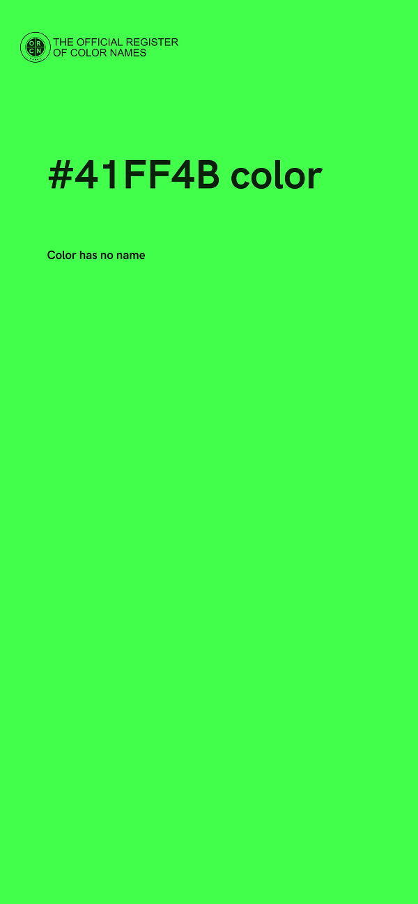 #41FF4B color image