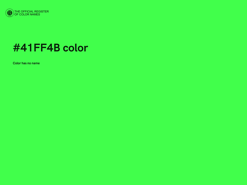 #41FF4B color image