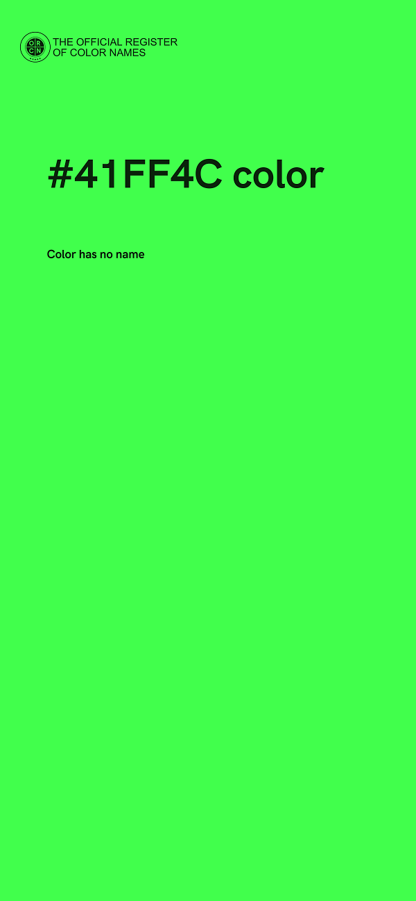 #41FF4C color image