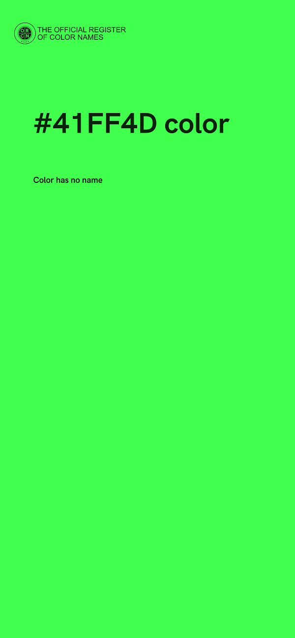 #41FF4D color image