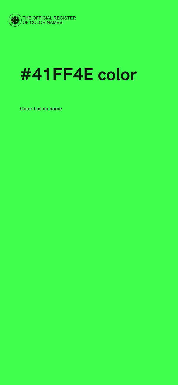#41FF4E color image