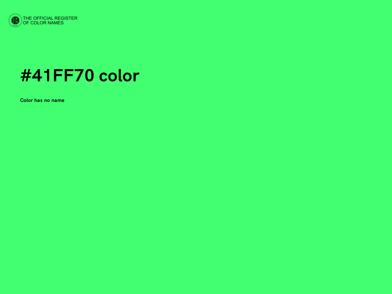 #41FF70 color image
