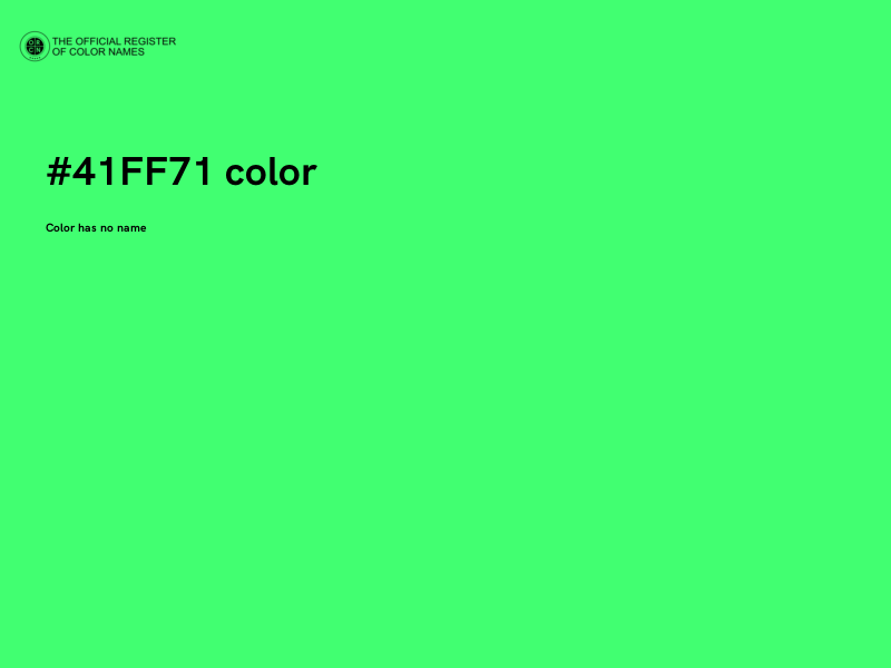 #41FF71 color image