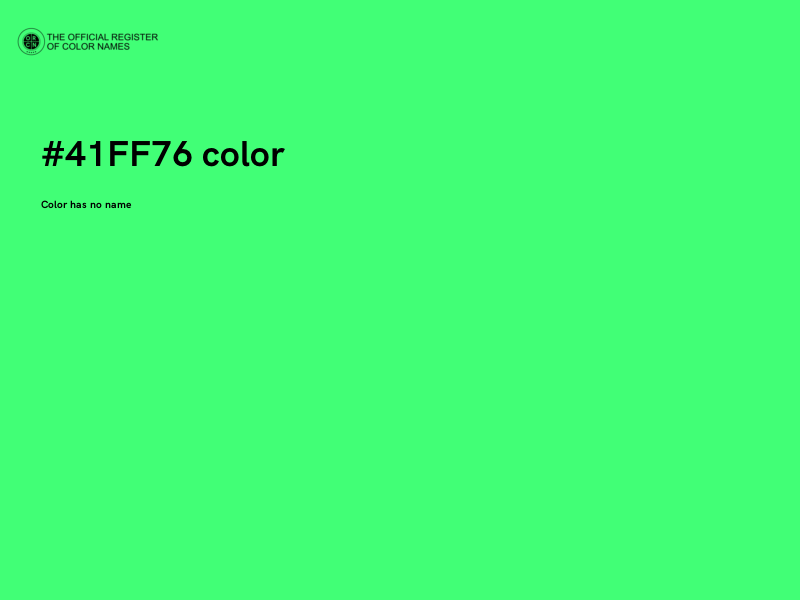 #41FF76 color image