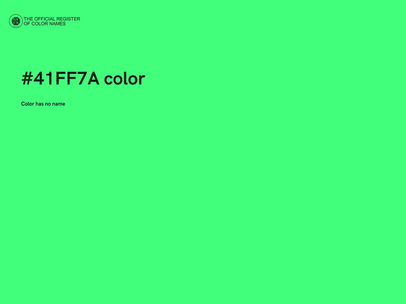 #41FF7A color image