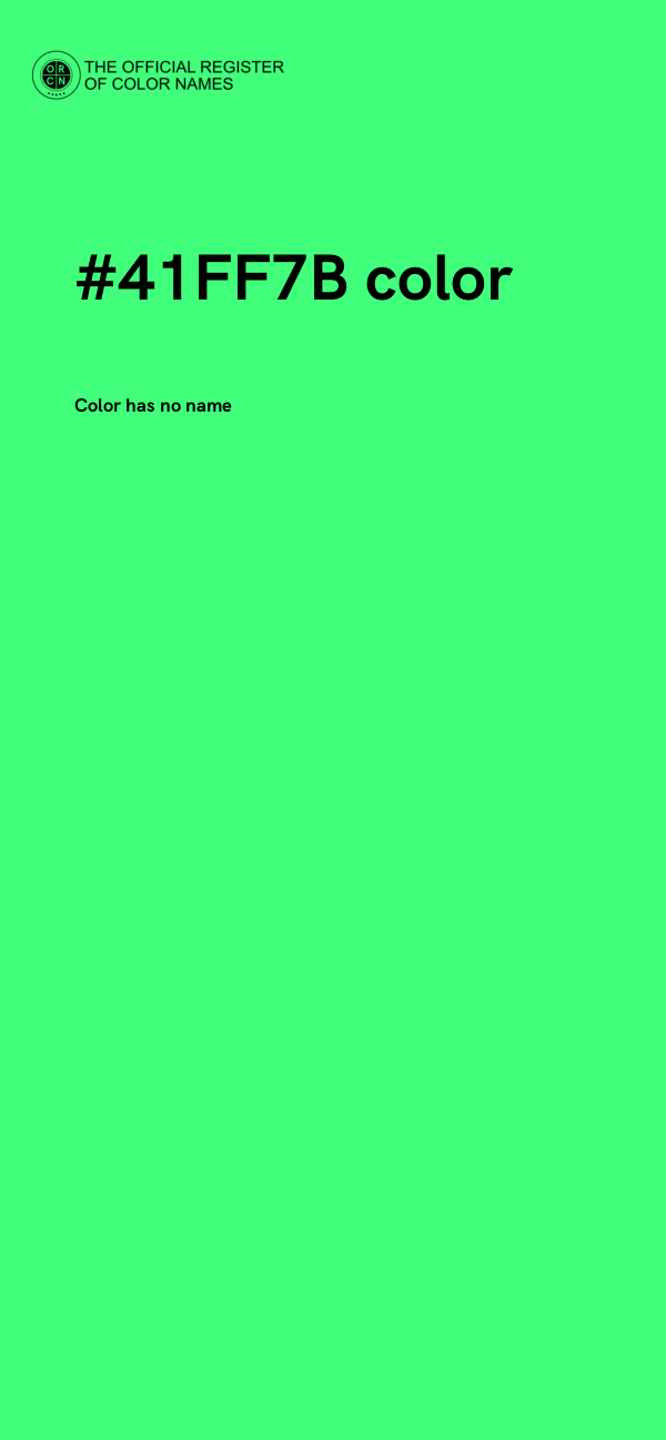 #41FF7B color image