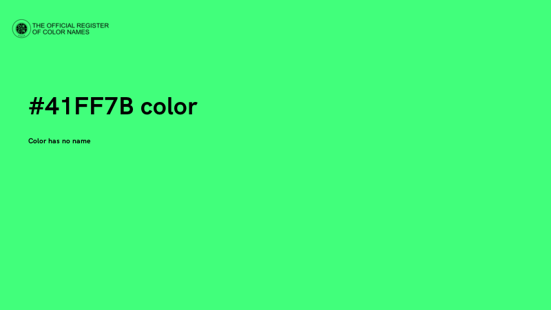 #41FF7B color image